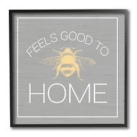 Stupell Industries Good To Bee Home Phrase Cute Insect Pun, 12" x 12"