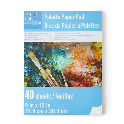 12 Pack: 9" x 12" Paper Palette Pad by Artist's Loft®