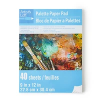 12 Pack: 9" x 12" Paper Palette Pad by Artist's Loft®
