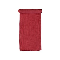 Hello Honey® 108" Red Stonewashed Linen Table Runner