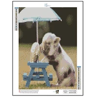 Sparkly Selections Piglet Eating Ice Cream Diamond Painting Kit