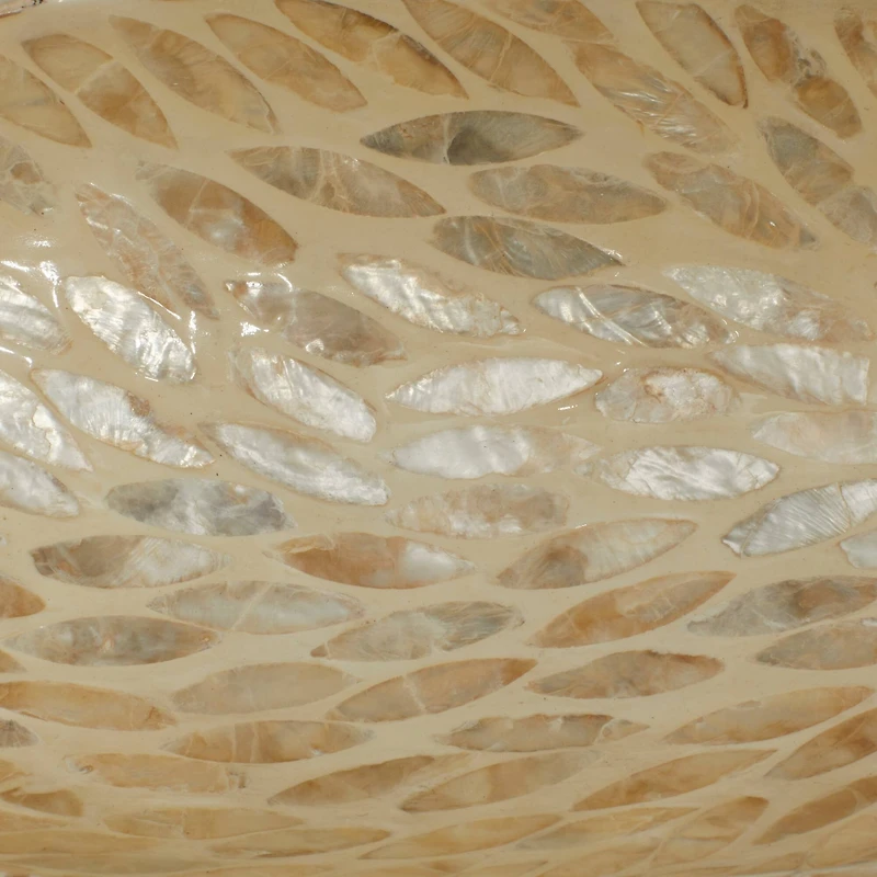 White Mother of Pearl Coastal Tray