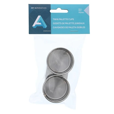 24 Pack: Art Alternatives Stainless Steel Palette Twin Cups