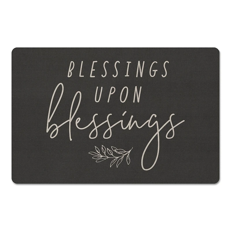 Blessings Upon Blessings Floor Mat, 18" x 27"