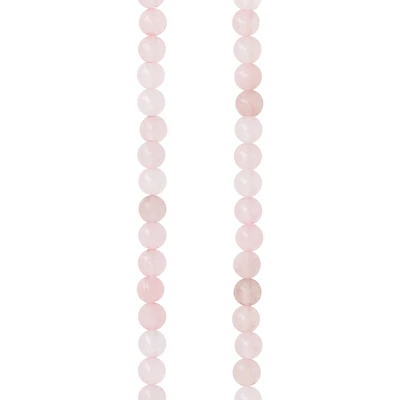 12 Pack: Rose Quartz Round Beads