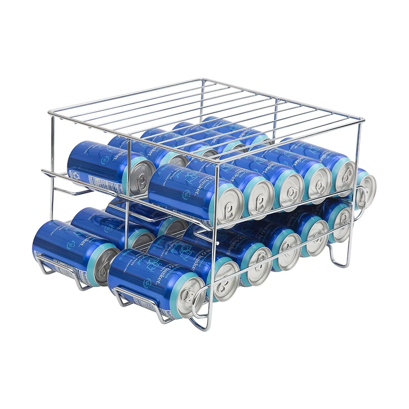 Organize It All Chrome 24 Can Organizer Rack