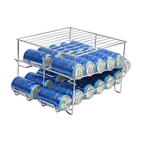 Organize It All Chrome 24 Can Organizer Rack