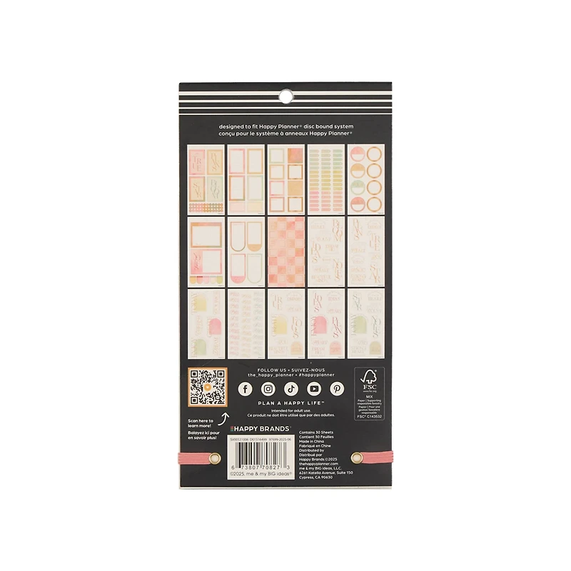 The Big Happy Planner® Textured Canvas Sticker Book