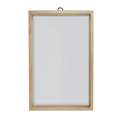 11" x 17" White Plaque with Unfinished Frame by Make Market®
