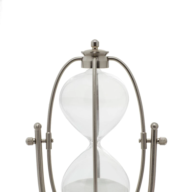 12" Silver Metal Glam Timer