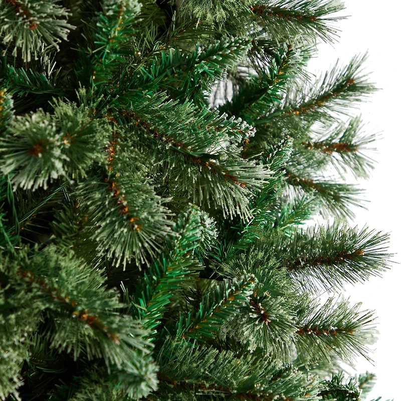 10ft. Unlit Wisconsin Slim Snow Tip Pine Artificial Christmas Tree