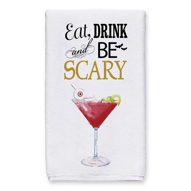 Be Scary Cocktail Tea Towel Set