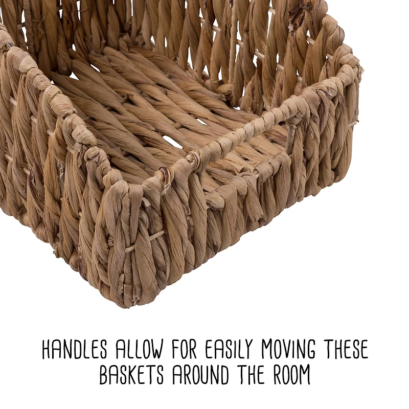 Honey Can Do Natural Wicker Asymmetrical Storage Baskets, 2ct.