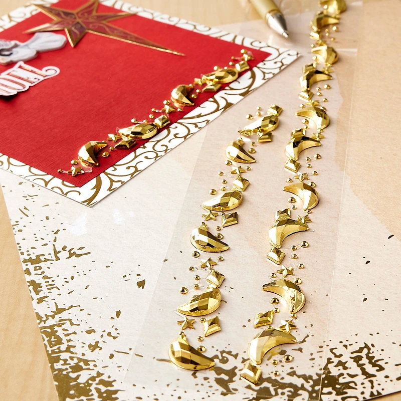 Gold Moons Strip Bling Stickers by Recollections™