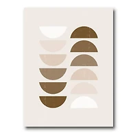 Designart - Abstract Sun & Moon Geometrics In Terracotta II