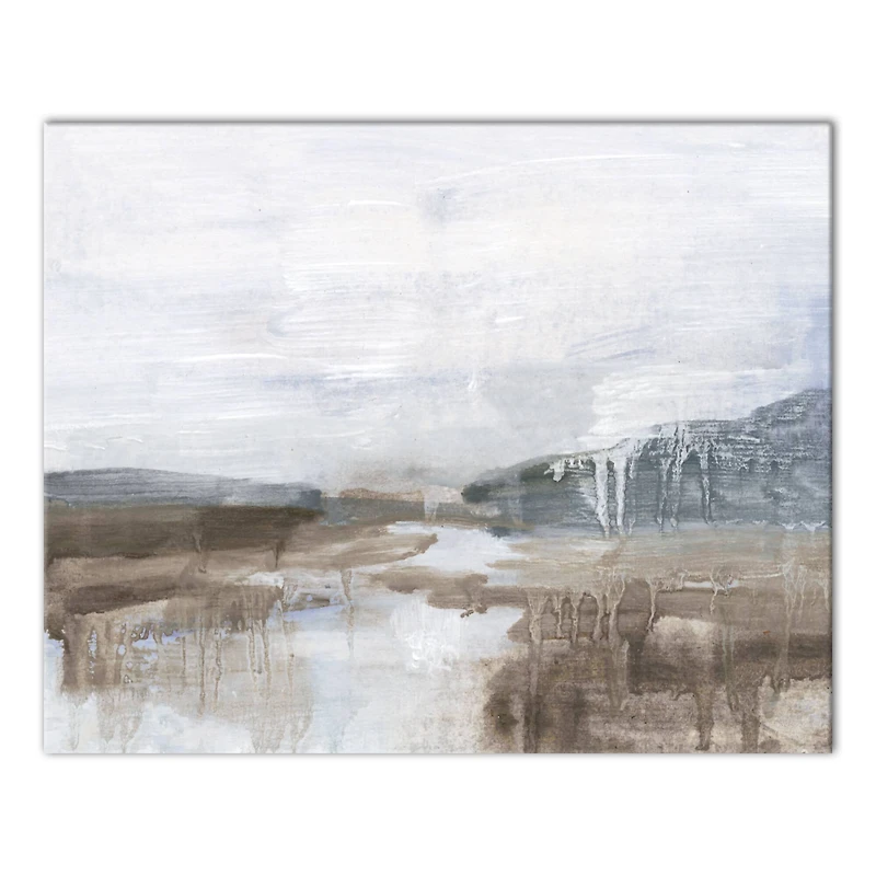 Dippy Abstract Landscape 20" x 16" Canvas Wall Art