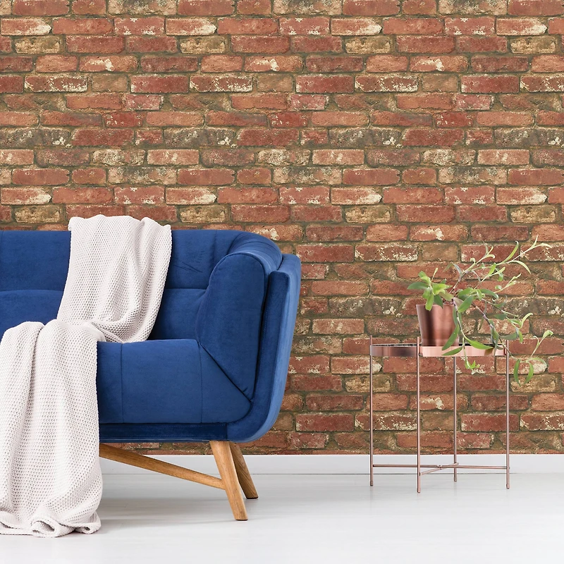 NuWallpaper West End Brick Peel & Stick Wallpaper