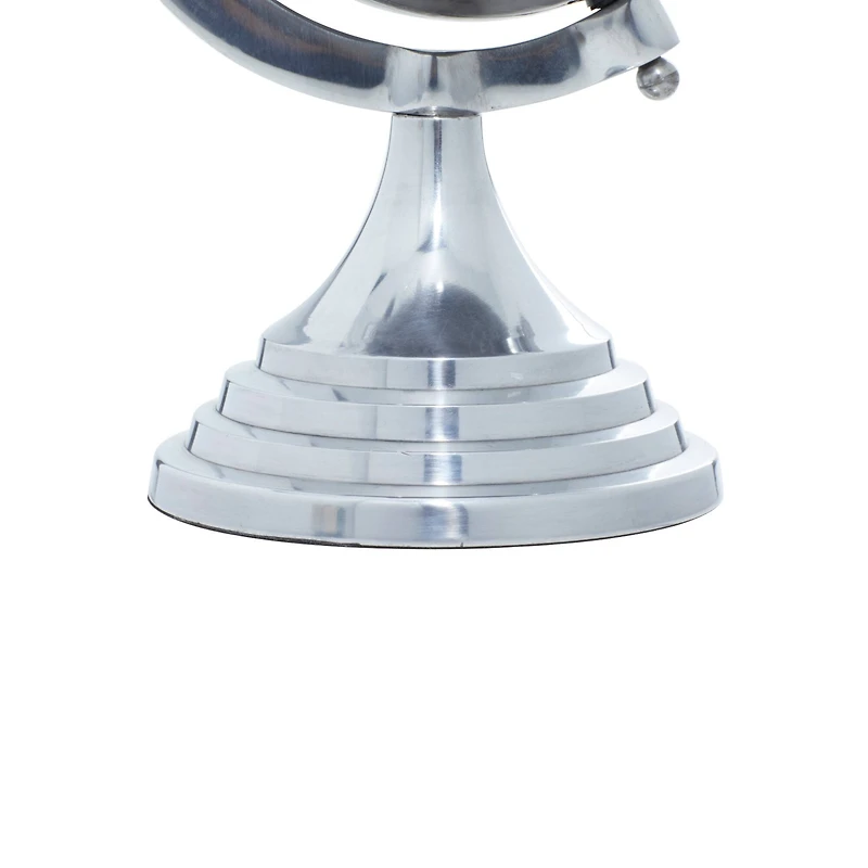 12" Silver Aluminum Glam Globe