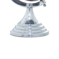 12" Silver Aluminum Glam Globe