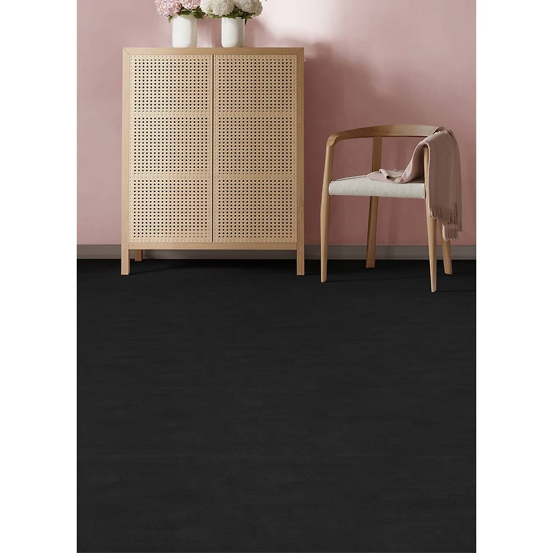 FloorPops Slater Charcoal Peel & Stick Floor Tiles