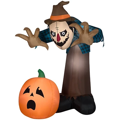 7.5ft. Animated Airblown® Inflatable Halloween Giant Reaching Hunched Scarecrow