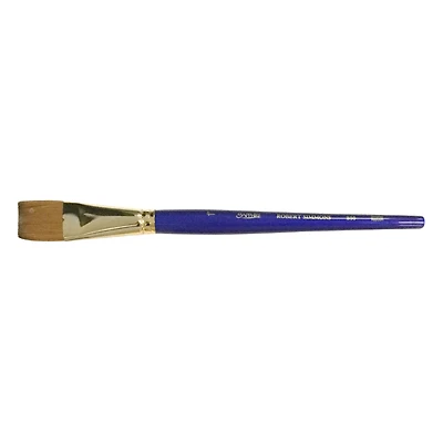 Robert Simmons Sapphire Short Handle Flat Brush, 1"