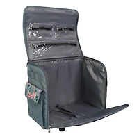 Everything Mary Green Floral Rolling Sewing Machine Tote