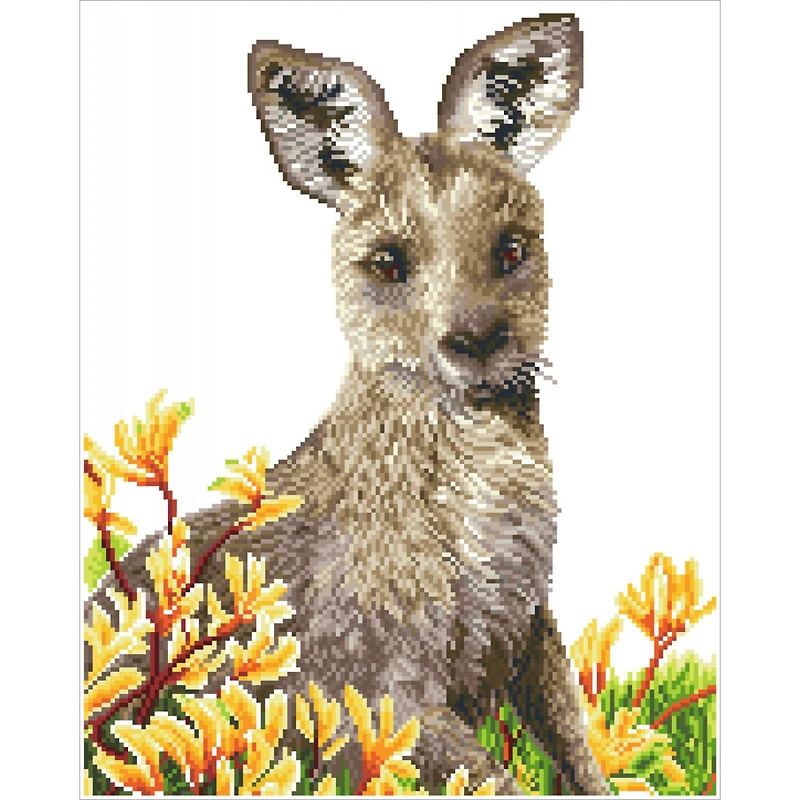Diamond Dotz® Kangaroo & Kangaroo Paw Diamond Painting Kit
