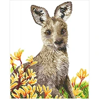 Diamond Dotz® Kangaroo & Kangaroo Paw Diamond Painting Kit