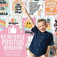 Hadley Designs 11" x 14" Retro Growth Mindset Classroom Décor Posters Set