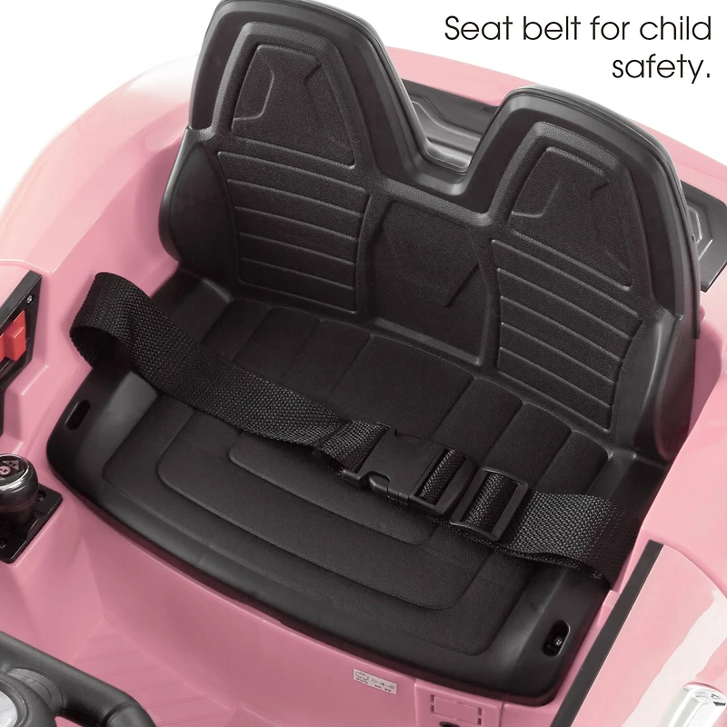 Toy Time Pink Battery Powered Ride-On Sports Car