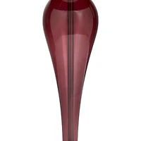 Red Velvet Glam Table Lamp, 27" x 13" x 13"