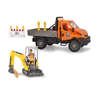 Dickie Toys Light & Sound Road Construction Playset