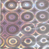 Feldman Silver Hologram Circle Stretch Knit Fabric