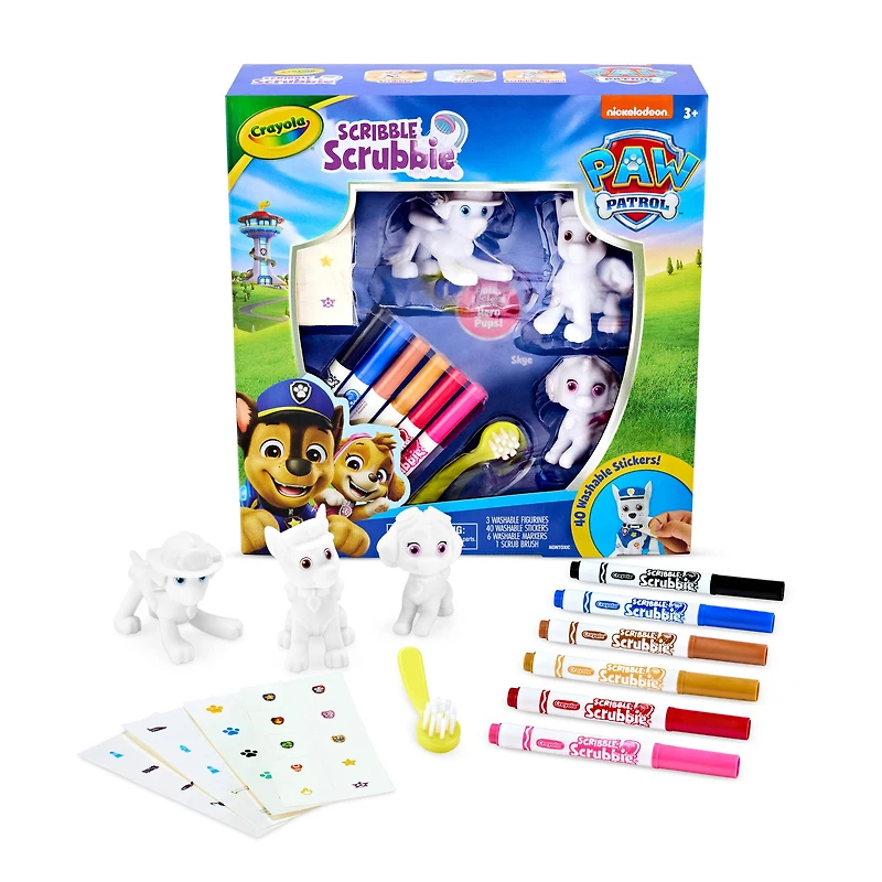 Crayola® Scribble Scrubbie® Pets PAW Patrol™ & Washable Sticker Set, 3ct.