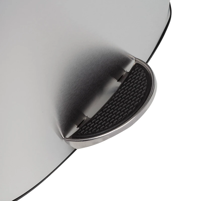 40L Rectangular Stainless Steel Step Trash Can With Lid