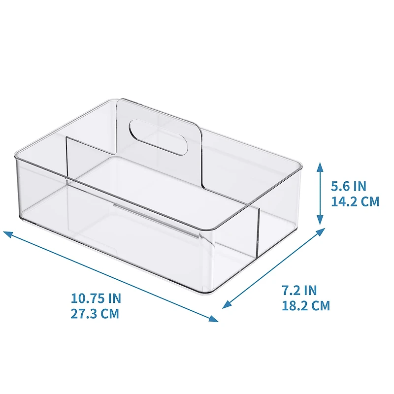 Clear Storage Caddy with Handle by Simply Tidy™