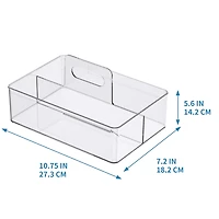 Clear Storage Caddy with Handle by Simply Tidy™