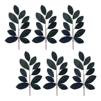 25" Forest Green Leaf Spray, 6ct.