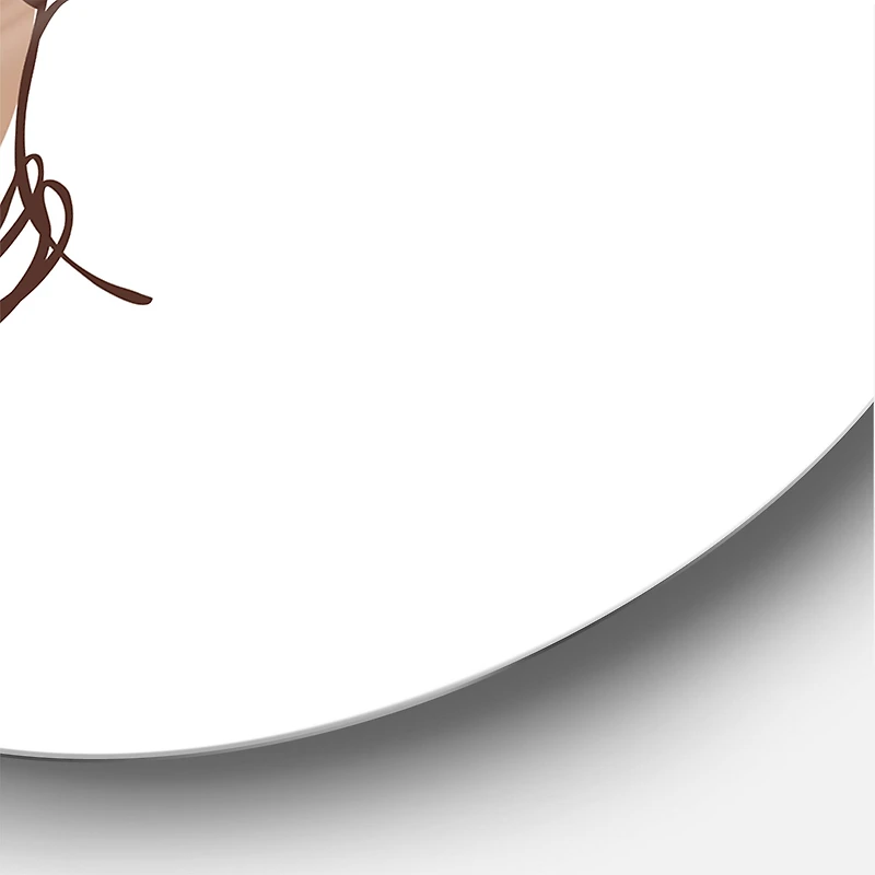 Designart - One Line Portrait of African American Woman IV