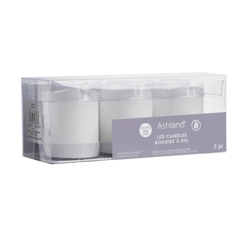White LED Votive Candles by Ashland®, 3ct.