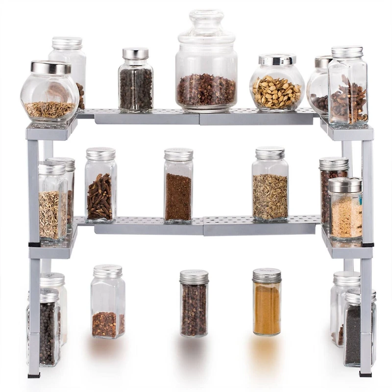 NEX™ Spicy Shelf Patented Stackable Organizer Adjustable Spice Rack