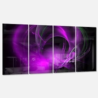 Designart - Purple Fractal Galactic Nebula