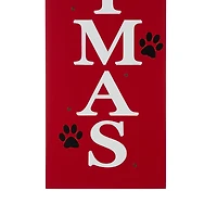 Glitzhome® 3.5ft. Lighted Dog Christmas Porch Sign with Timer