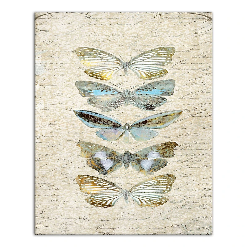 Rustic Butterflies 16" x 20" Canvas Wall Art