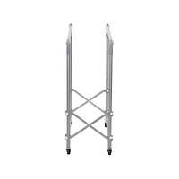 Household Essentials 62" Folding Double Garment Rack with Wheels