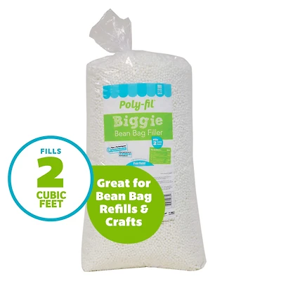 Poly-Fil® Biggie Bean Bag Filler, 16oz.