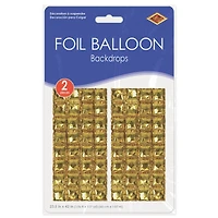 Beistle Gold Foil Balloon Backdrops