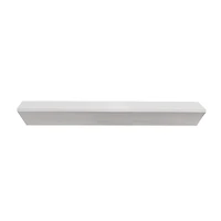 White Wedge Wood Floating Wall Shelf