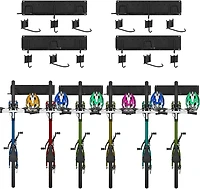 NEX™ 16.5" Black 6-Bicycle Storage Wall Rack
